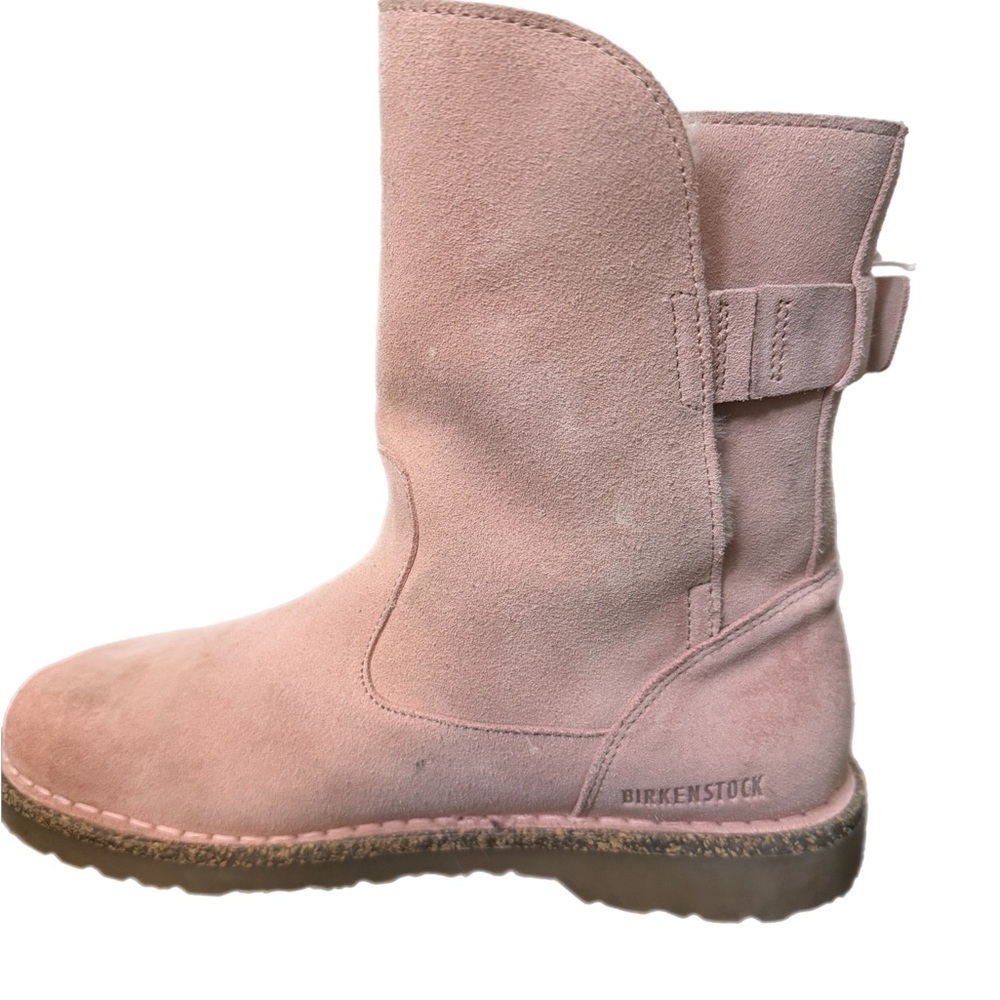 Birkenstock Pink Suede Ankle Boots